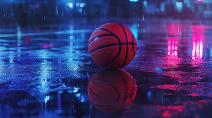 Basketball in the Rain