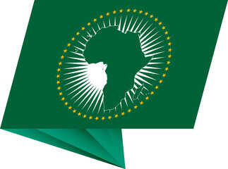 African Union pin flag