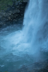 amazing Krimml falls in the Hohe Tauern national park in Austria