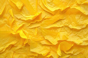 Abstract background with yellow crepe paper
