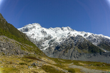Lake Pukaki & Lake Tekapo Views with Lupin Fields, Hooker Valley Track, Southern Alps, Mt Cook Mountains Glacial Rivers, Snow-Capped Peaks, Scenic Trails, Landscape New Zealand&rsquo;s Canterbury Queenstown