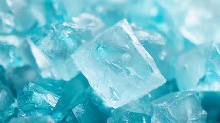 Obraz premium A stack of ice cubes atop a table, with another stack atop the initial one