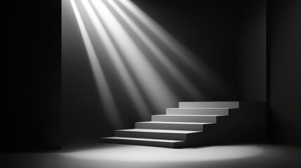 Obraz premium A mysterious black post with abstract dark shapes and shadows, creating an atmospheric and artistic vibe for social media.
