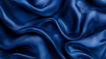 Obraz premium A blue background image resembling a waving silk fabric or rippling in the wind