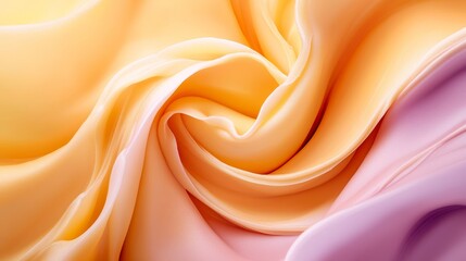 Fototapeta premium yellow, pink, and yellow It showcases a wavy pattern on its surface