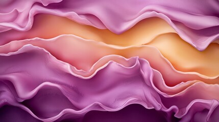 Obraz premium A detailed shot of a purple and yellow background featuring undulating waves on its left side