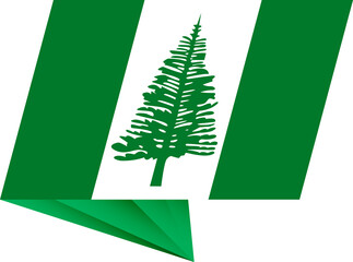 Norfolk Island pin flag