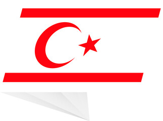 Northern Cyprus pin flag