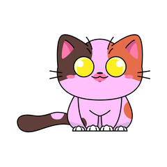 cat cute vector 2
