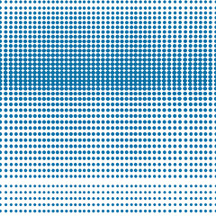 Dots halftone white and blue color pattern gradient grunge texture background. Dots pop art comics sport style.