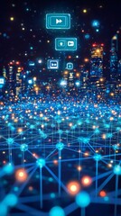 Fototapeta premium The Creative Grid, Digital Content Creation and Monetization