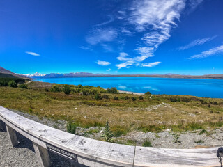Lake Pukaki & Lake Tekapo Views with Lupin Fields, Hooker Valley Track, Southern Alps, Mt Cook Mountains Glacial Rivers, Snow-Capped Peaks, Scenic Trails, Landscape New Zealand’s Canterbury Queenstown