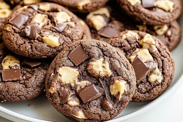  Chocolate cookies with peanut butter chips