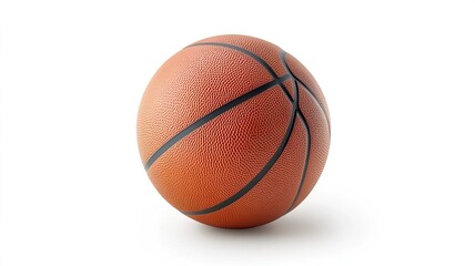 Obraz premium Basketball Ball isolated on white background, clipping path, full depth of field.generative ai