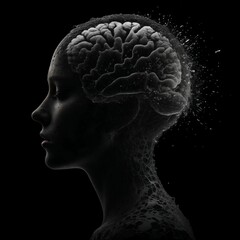 Obraz premium human brain anatomy..