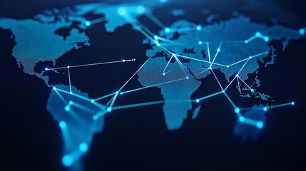 Zodiac alignment illustrated on a digital world map, with lines connecting each constellation