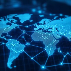 Zodiac alignment on a digital world map, with connecting constellations spanning continents