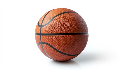 Fototapeta premium Basketball Ball isolated on white background, clipping path, full depth of field.generative ai