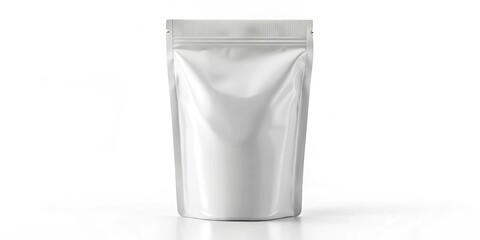 White Stand-Up Pouch Mockup, 3D Render, Packaging Design, Packaging, Mockup, Product Design, Branding