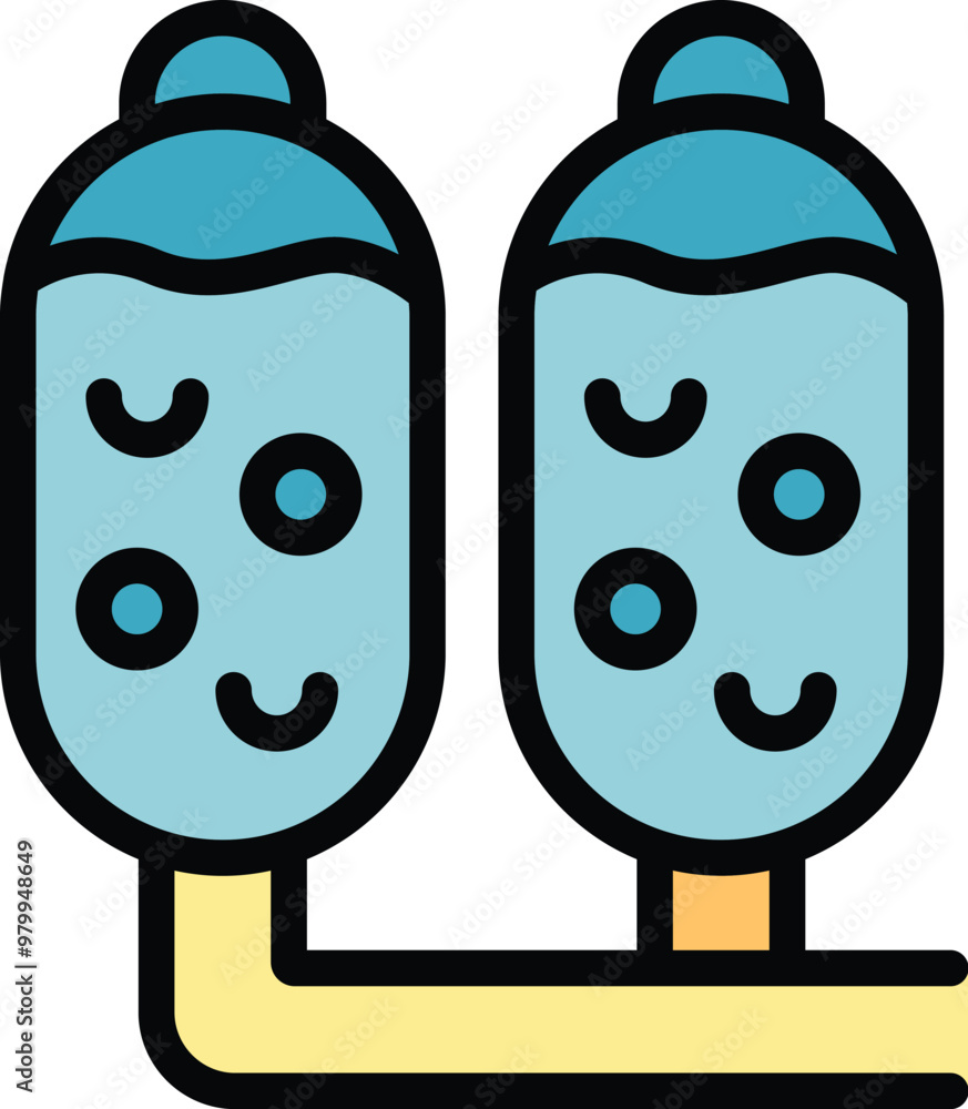 Poster water filter working and removing small particles through its system