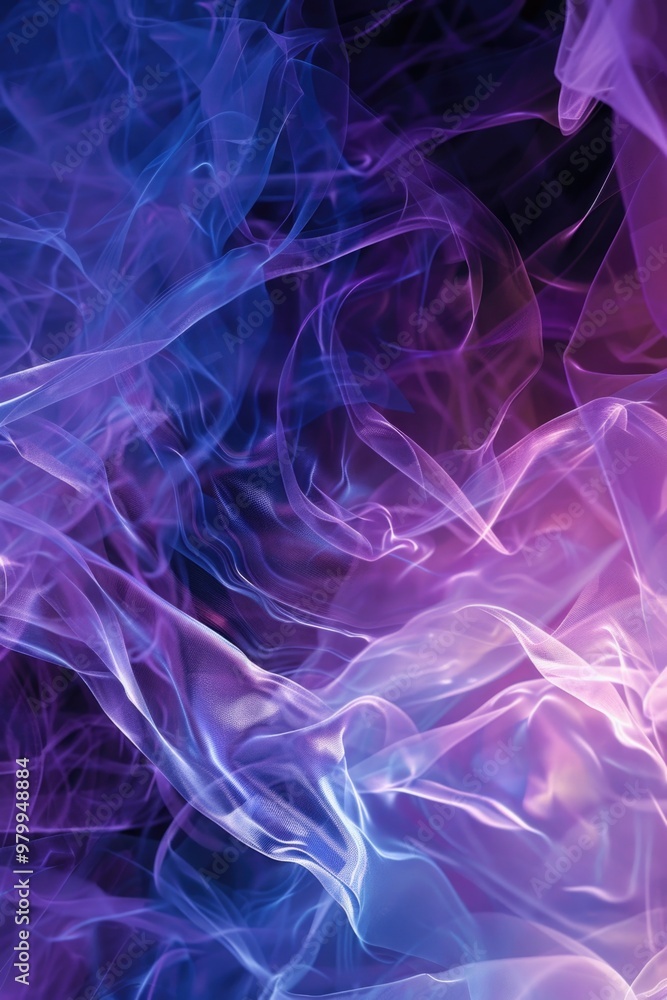 Poster close-up shot of smoke on a dark background, great for adding atmosphere and mood to your designs