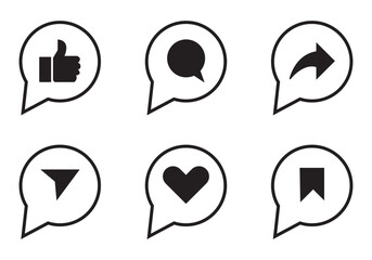 
 Save to Library
 Download Preview Preview Crop
 Find Similar
 
File #:  976458716
Like, comment, share and save icon set. social media notification icons , love favorite heart flat icons, post react