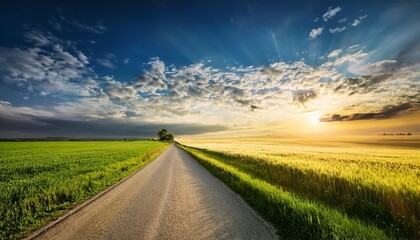 Fototapeta premium road to the sun