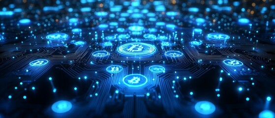 Obraz premium The Digital Currency Circuit, Digital Currency and Central Bank Digital Currencies CBDCs