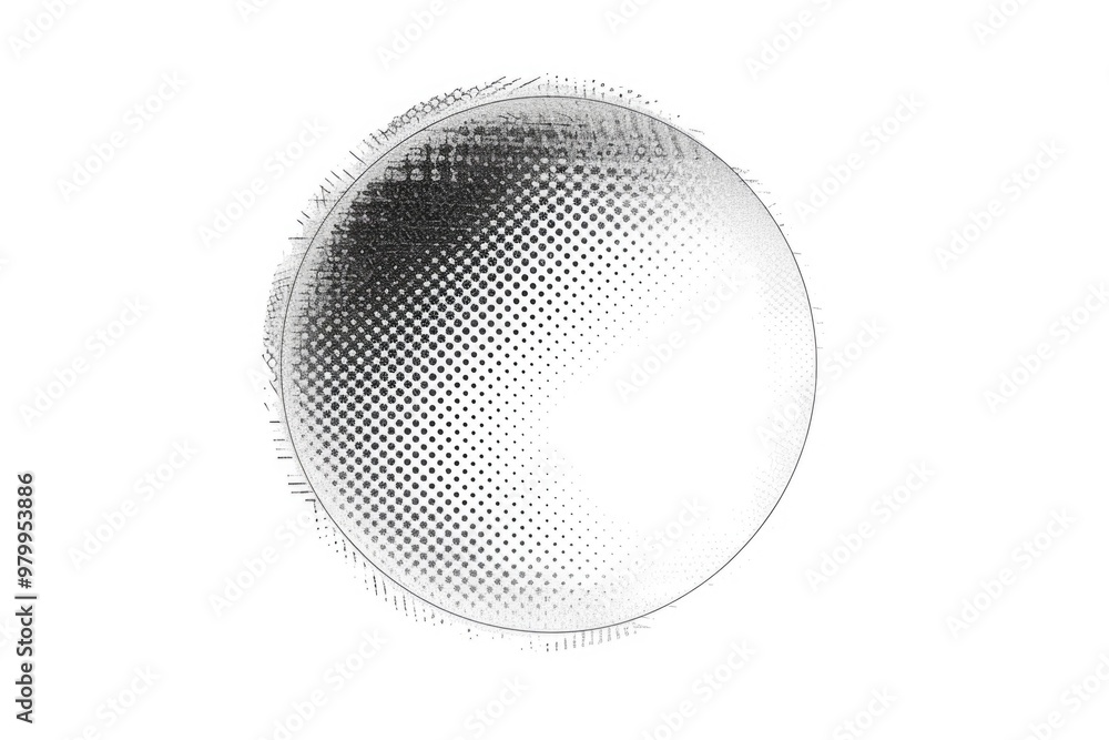 Poster a black and white photograph of a circular object in focus