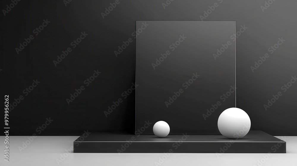 Poster a sleek black post with minimalist typography and subtle gradients, creating a modern and sophistica