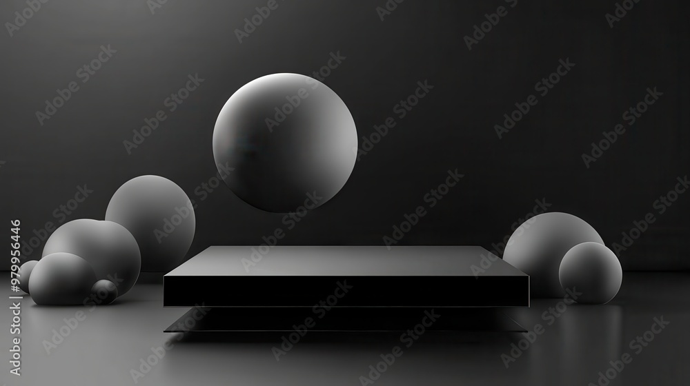 Poster a sleek black post with minimalist typography and subtle gradients, creating a modern and sophistica