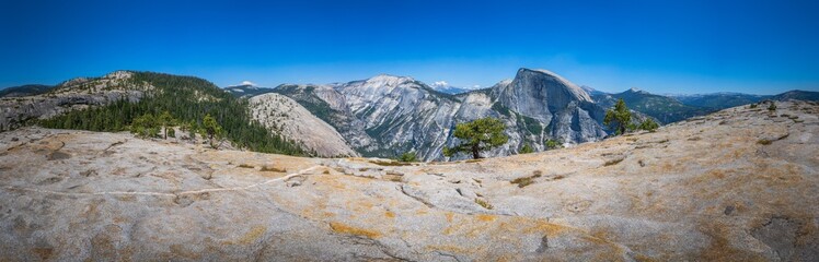 hiking from upper yosemite falls to north dome in yosemite national park
