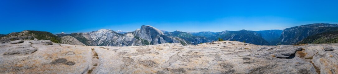 hiking from upper yosemite falls to north dome in yosemite national park