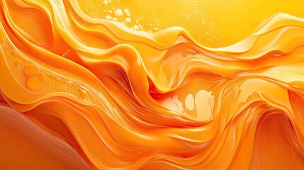 A vibrant orange abstract background with intricate patterns and soft waves, perfect for a lively and bold look.