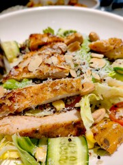 Healthy lunch menu. Diet food. Top view