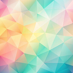Fototapeta premium Pastel low-poly geometric background with abstract triangular shapes 파스텔 색상의 로우 폴리 기하학적 배경과 추상적인 삼각형 모양