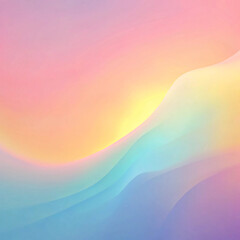 Fototapeta premium Abstract pastel gradient wavy background with soft flowing lines 부드러운 흐름의 선이 있는 추상적인 파스텔 그라데이션 물결 배경