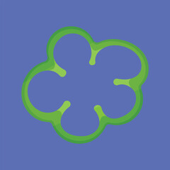 Green Capsicum Slice Vector icon. Green bell pepper slice cut vector. capsicum vector