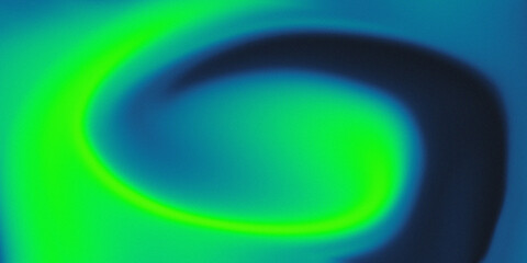 Vibrant Green and Blue Grainy Gradient Abstract Background Energetic Colorful Design Representation