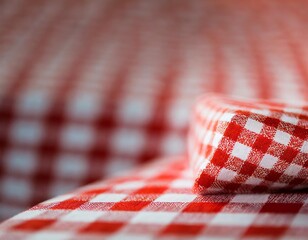 Vibrant red and white checkered background with depth of field for a lively design