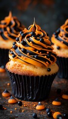 Delicious halloween themed cupcakes  spooky treats for an unforgettable festive celebration