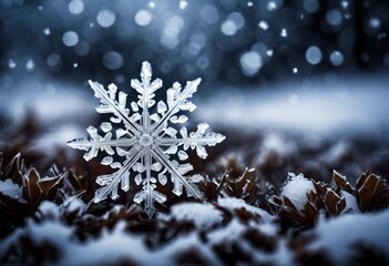 intricate snowflake patterns deep textured backdrop detailed designs unique shapes, winter, cold, crystal, art, surface, natural, geometry, white, blue