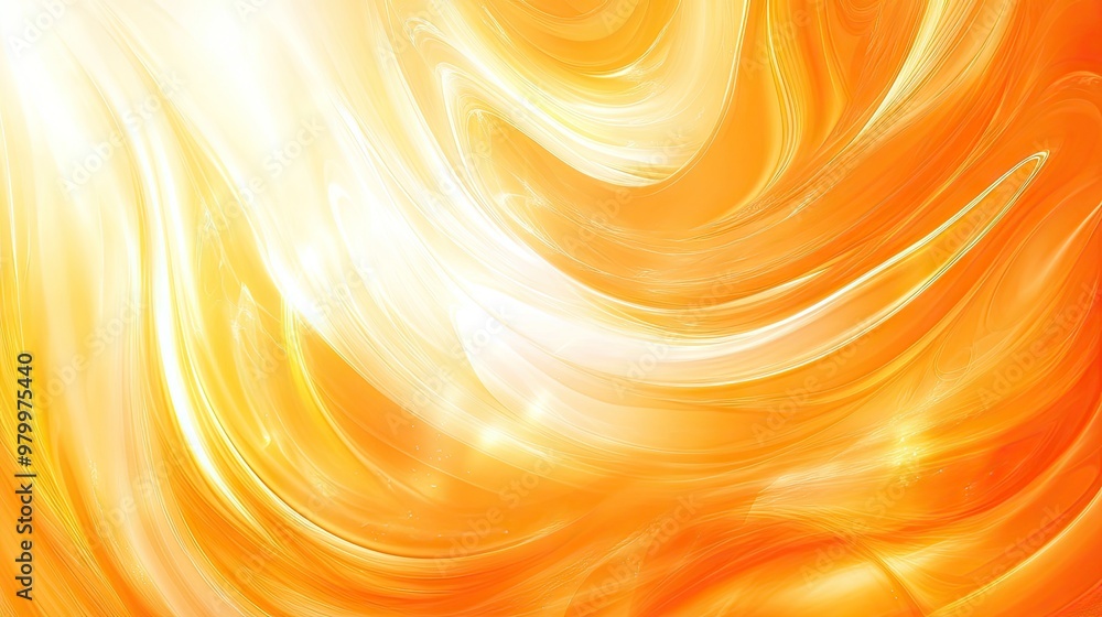 Poster a bright orange abstract background with swirling patterns and soft transitions, perfect for a dynam