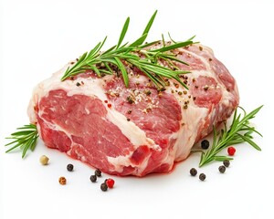 Fototapeta premium High quality image of pork meat on white background