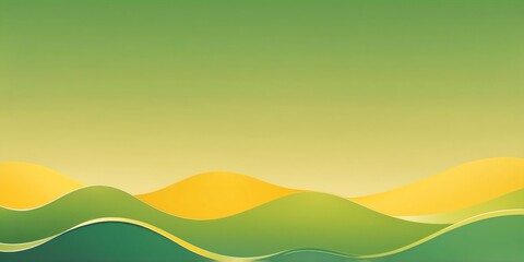 Obraz premium gradient yellow to green top to bottom transition with smooth grainy texture banner