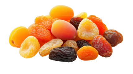 dried apricots and raisins, trail mix, transparent, background, png, isolated