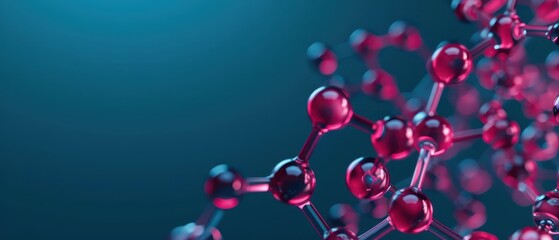 Artistic depiction of dark oxygen in a molecular structure, dark oxygen, scientific illustration, copy space for text, focus cover all object, deep dept of field