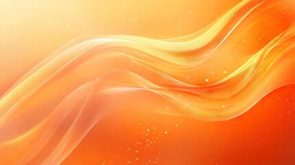 A smooth orange abstract background with flowing shapes and light contrasts, creating a bold and lively aesthetic.