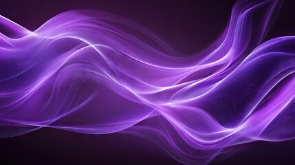 A smooth purple abstract background with flowing lines and soft waves, creating a calming and dynamic visual.