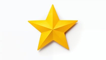 Obraz premium golden star isolated on white background